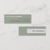 verkleind mini visitekaartje (Voorkant / Achterkant)