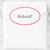 Verkleinde ovale sticker (Tas)