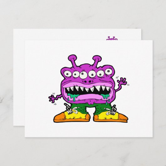 Verkleing Alien Briefkaart (Voorkant / Achterkant)