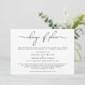 Verkleining Huwelijk Wijziging van Plannen Trendy  Aankondiging (Staand voorkant)