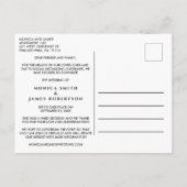 Verkleining Huwelijksplannen Gewijzigd Foto Aankondigingskaart (Achterkant)