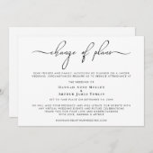 Verkleining Huwelijksplannen Gewijzigd Trendy Schr Aankondiging (Voorkant / Achterkant)