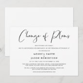 Verkleining Trouwplannen Elegant Aankondiging (Voorkant / Achterkant)