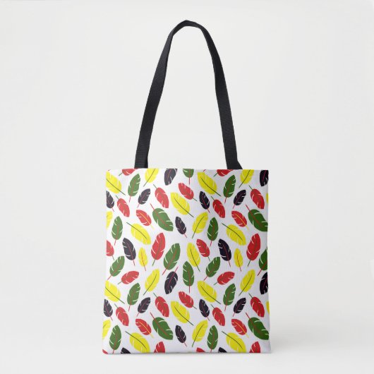 Verkleurd Autumn Leaf-patroon Tote Bag (Voorkant)