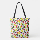 Verkleurd Autumn Leaf-patroon Tote Bag (Achterkant)