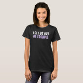 Verkleurd hart dat ons uit het onoplosbare Gezegde T-shirt (Voorkant volledig)