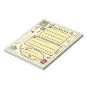 Verkleurd om lijst voor bakken en kookplaten te do notitieblok (Linkerzijde)