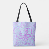 Verkleurd paard op de  Lavender Aqua Canvas tas (Achterkant)