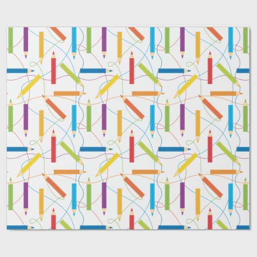 Verkleurd potlood Verpakkingspapier Cadeaupapier (Vlak)