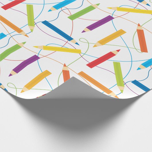 Verkleurd potlood Verpakkingspapier Cadeaupapier (Hoek)