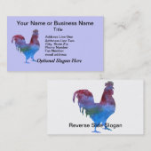 Verkleurd rooster visitekaartje (Voorkant / Achterkant)