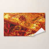 Verkleurd tot koraalcarnavalmasker bad handdoek (Handdoek)