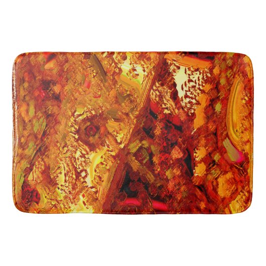 Verkleurd tot koraalcarnavalmasker badmat (Voorkant)