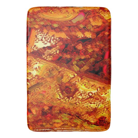 Verkleurd tot koraalcarnavalmasker badmat (Voorkant Verticaal)