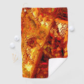 Verkleurd tot koraalcarnavalmasker golfhanddoek (Insitu)