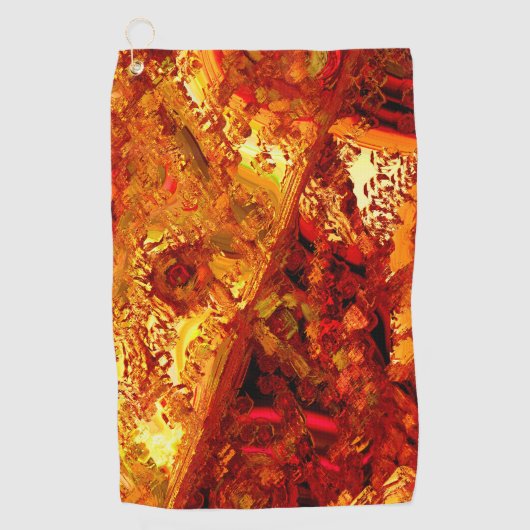 Verkleurd tot koraalcarnavalmasker golfhanddoek (Voorkant)