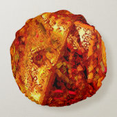 Verkleurd tot koraalcarnavalmasker rond kussen (Achterkant)