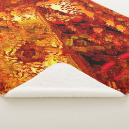 Verkleurd tot koraalcarnavalmasker sherpa deken