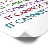 Verkleurd wat kanker niet kan doen Engel Poster af (Hoek)