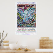 Verkleurd wat kanker niet kan doen Engel Poster af (Keuken)