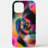 Verkleurde abstracte verdraaide lijnen in lichtscu Case-Mate iPhone case (Achterkant)