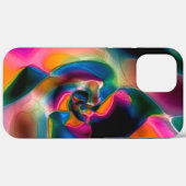 Verkleurde abstracte verdraaide lijnen in lichtscu Case-Mate iPhone case (Achterkant (horizontaal))