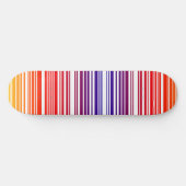 Verkleurde barcode Skateboard Deck (Horizontaal)