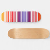 Verkleurde barcode Skateboard Deck (Horizontaal)