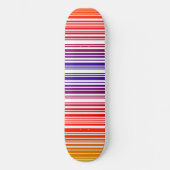 Verkleurde barcode Skateboard Deck (Voorkant)