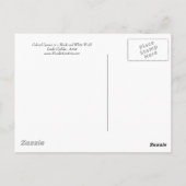 Verkleurde bladeren in een Briefkaart van de Zwart (Achterkant)