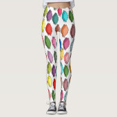 Verkleurde bladeren leggings (Voorkant)