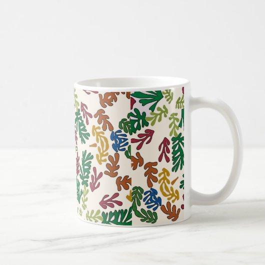 Verkleurde bladeren, MAtisse-stijl Koffiemok (Rechts)