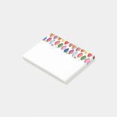 Verkleurde bladeren post-it® notes (Schuin)