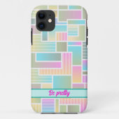 Verkleurde blokken abstracte iPhone-draagtas Case-Mate iPhone Case (Achterkant)
