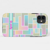 Verkleurde blokken abstracte iPhone-draagtas Case-Mate iPhone Case (Achterkant (horizontaal))