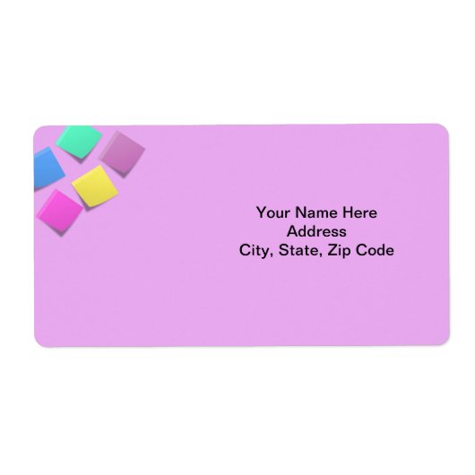 Verkleurde blokken labels (Voorkant)