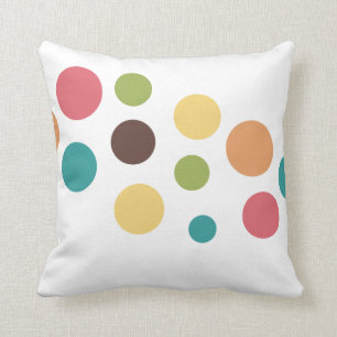 Verkleurde cirkels kussen
