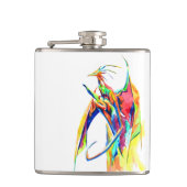 Verkleurde draak heupfles (Voorkant)