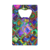 Verkleurde dromen creditkaart flessenopener (Voorkant)