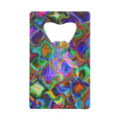 Verkleurde dromen creditkaart flessenopener (Achterkant)