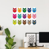 Verkleurde eigenaar / gekleurde eigenaar poster (Thuiskantoor)