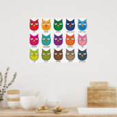 Verkleurde eigenaar / gekleurde eigenaar poster (Keuken)