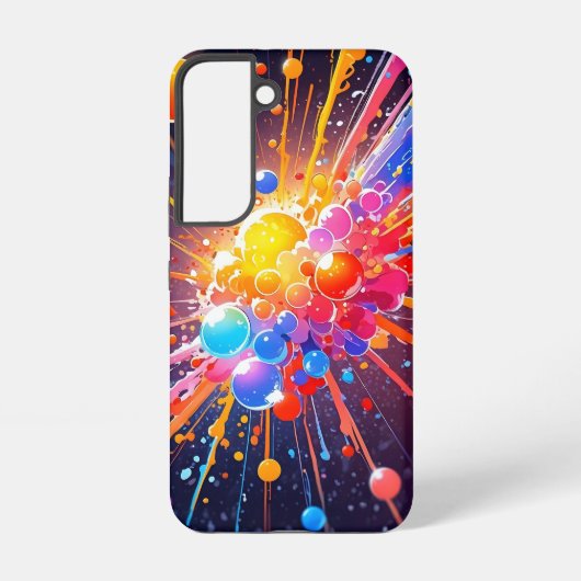 Verkleurde explosie samsung galaxy hoesje (Achterkant)