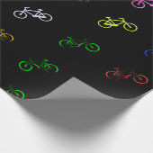 Verkleurde fietsen cadeaupapier (Hoek)