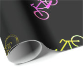 Verkleurde fietsen cadeaupapier (Rol Hoek)