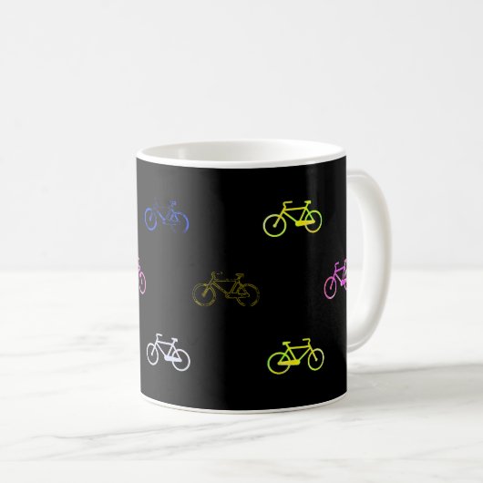 Verkleurde fietsen koffiemok (Voorkant rechts)