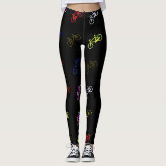 Verkleurde fietsen leggings