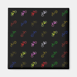 Verkleurde fietsen magneet