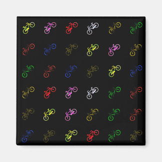 Verkleurde fietsen magneet