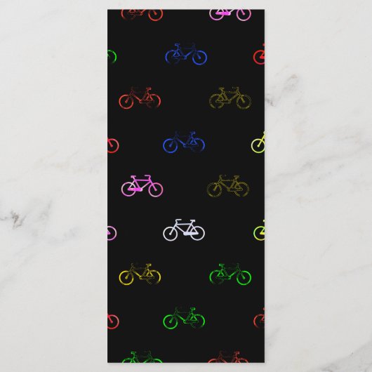 Verkleurde fietsen menu (Achterkant)